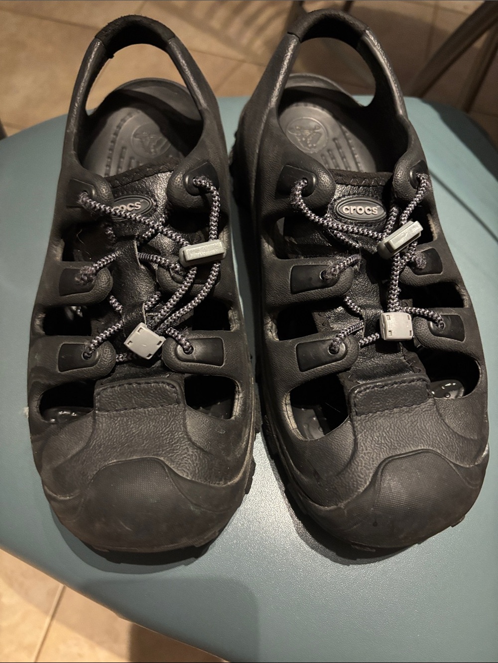 CROCS Black Bungee Sport Sandals
